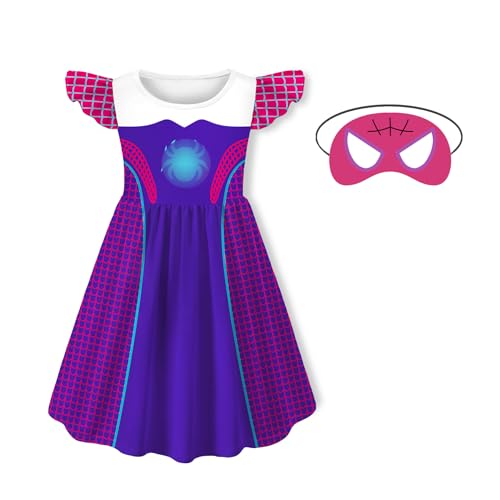 Kids Girls Casual Dresses Novetly Playwear Fashion Outfits 2-8 Years