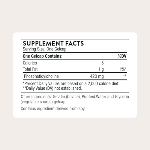 Thorne Phosphatidyl Choline Softgels