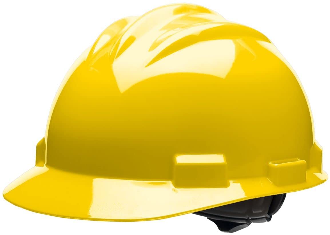 Bullard 3-Rib S61 Cap Style Safety Hard Hat with 4-Point Ratchet Suspension and Cotton Brow Pad