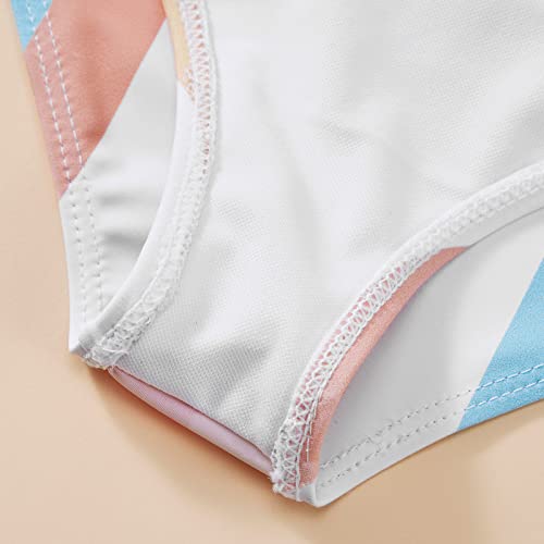 Toddler Girls Swimsuit Bowknot Swimwear Kids Two Piece Bathing Suits Bikini Set for Girls 2-12 Years4