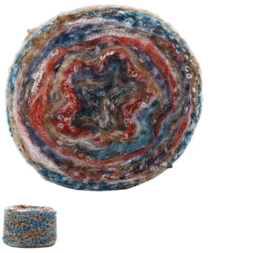 Lana suave Casere Mohair de 100g con acabado multicolor esponjoso para tejer 2