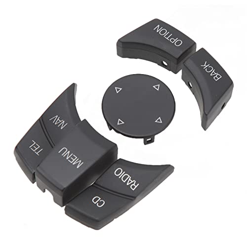 Boutons de commande multimédia ABS noir mat pour console centrale BMW Série E - 4