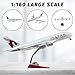Lose Fun Park 1:160 Scale Large Model Airplane Qatar A380 Plane Models Diecast Airplanes with LED Light for Collection or Gift