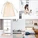 SOIMISS Cotton Linen Soap Storage Bags Drawstring Mesh Foaming Soap Pouch for Bath Shower (Mixed Color)