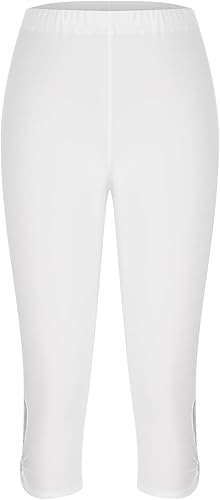 Miniatura 3 de Pantalones capri para mujer, estilo casual, de verano, elásticos, de cintura alta, pantalones de yoga, ajuste atlético, pantalones deportivos para