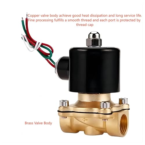Électrovanne normalement fermée 1-1/4 laiton 220V évite les fuites de diesel et huile