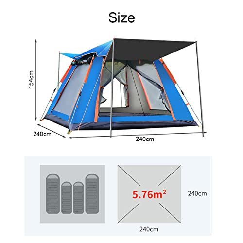 Carpa para 5-6 personas, portátil para camping y fiesta miniatura 3