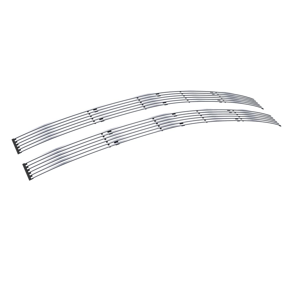 APS Compatible with Chevy C K Pickup Blazer Suburban Tahoe 1994-1999 Phantom Style Main Upper Stainless Steel Chrome 8x6 Billet Grille Insert RE-C85211S