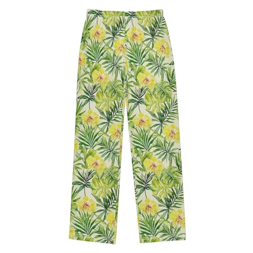 Pajama Bottoms, Pajamas Long Pant Tropical Palm Tree Lounge Wear Casual Sleep Pants Soft Pjs Sleepwear