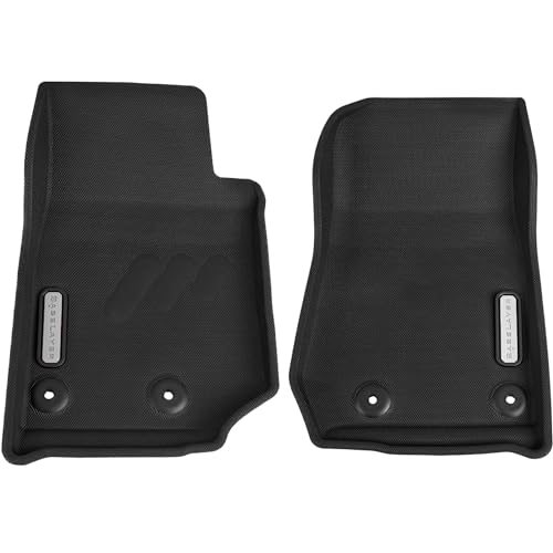 BASELAYER Tapetes dianteiros personalizados para Jeep Wrangler JK - Impermeáveis, duráveis e feitos nos EUA (cinza)