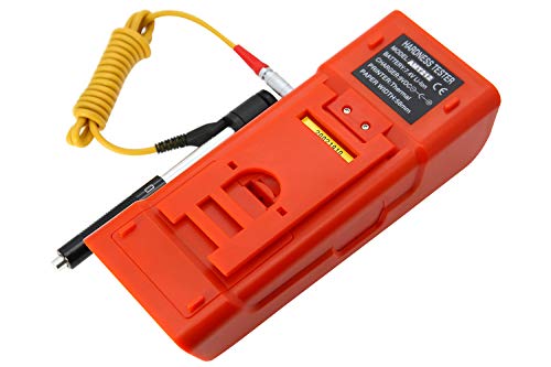 Image of Digital Hardness Tester Metal Hardness Meter Built-in Printer 7-in-1 Hardness Tester with HL, HB, HRB, HRC, HRA, HV, HS Systems Portable Hardness Tester for Aluminum Alloy, Brass (Model AMT212)