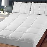 KARRISMHOMELINEN Mattress Topper(Queen) Cooling Mattress Pad Cover Topper, 400TC Cotton Pillow Top...