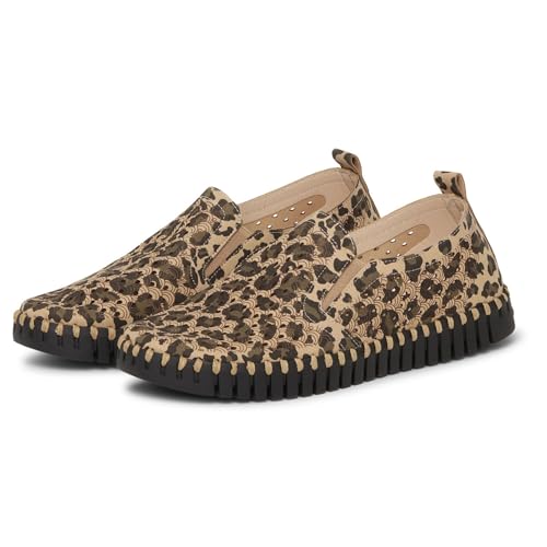 Image of Ilse Jacobsen HORNBAEK Women's Tulip Slip-On Flat | Elastic Side Panels | Lightweight Flexible Comfort.