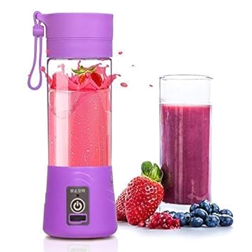 BIRDLINE Portable Rechargeable Juice Maker Juicer Bottle Blender Grinder Mixer with 4 Blades (Multicolour)