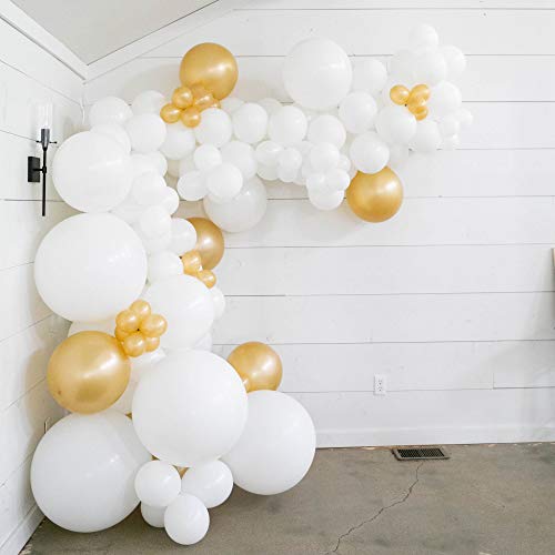 White Balloons 5 Inch 12 Inch 80 Pcs White Party Latex Balloon Birthday Baby Shower Engagement Wedding Party Decorations #TOP3