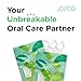 Piico Xylitol Floss Picks, 100 Count - Unbreakable, Shred-Resistant, Resealable, Unique Flavored Dental Flossers for Adults, Portable