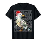 Photo Gallery seagull wearing santa hat xmas lights ugly seagull christmas maglietta Photo Gallery seagull wearing santa hat xmas lights ugly seagull christmas maglietta