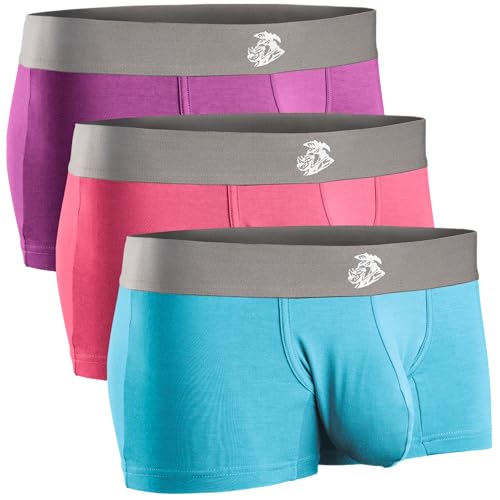 Real Men Bulge Enhancing Pouch Underwear for Men – 1, 3 and 6 Pack Set - Modal Boxer Briefs ABCD Pouch