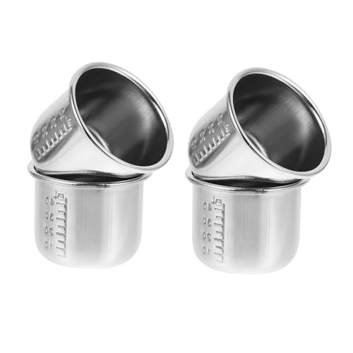 SOLUSTRE 4 Tazze Per Medicinali Con Scala Tazze Graduate Tazze Graduate Per Medicinali Tazze Graduate Per Medicinali Strumento Graduato Tazza Graduata In Acciaio Inossidabile