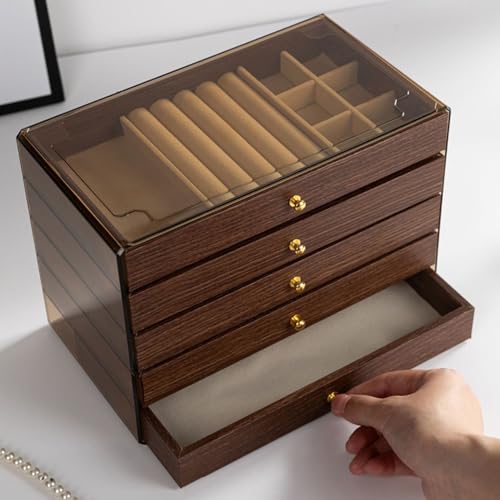 Organisateur de bijoux en bois pour éviter les colliers emmêlés