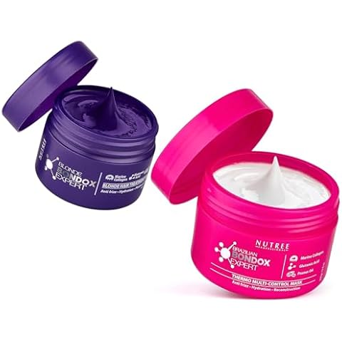Nutree Professional HAIR MASK FOR DAMAGED HAIR BRAZILIAN BONDOX TREATMENT 8.8 oz HAIR MASK FOR DAMAGED HAIR BLONDE BONDOX TREATMENT 2.82 oz Cover