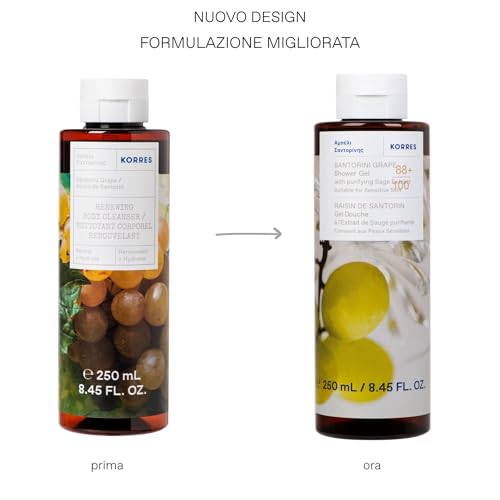 Korres Santorini Grape gel doccia rivitalizzante 250 ml - 2