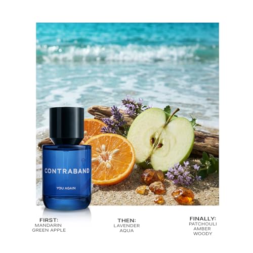 Image of Contraband Eau De Parfum - You Again | Travel Size | Aquatic, Musk and Amber Fragrance Notes | Fresh & Long Lasting Spray Perfume For Men & Women | 30 ml