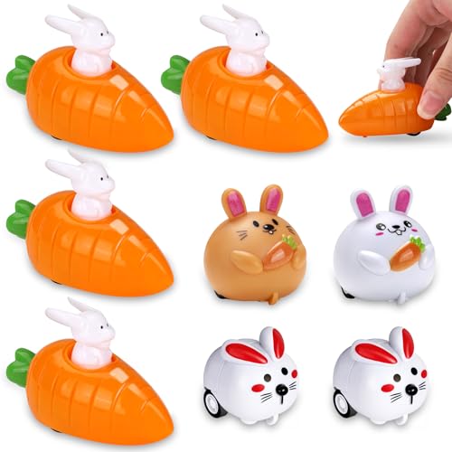 MestectPET Aufziehbare Hasen mit Karotte, 8 Stück