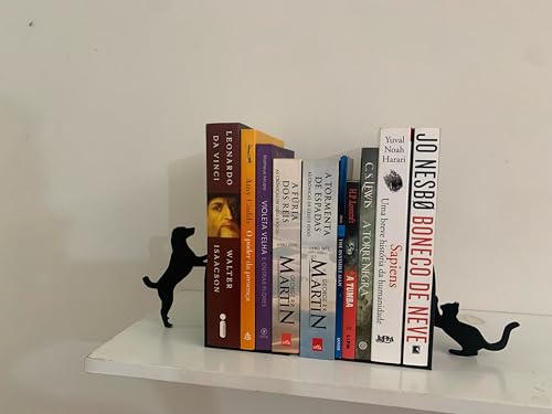 Suporte para Livros - Bibliocanto - Gato e Cachorro