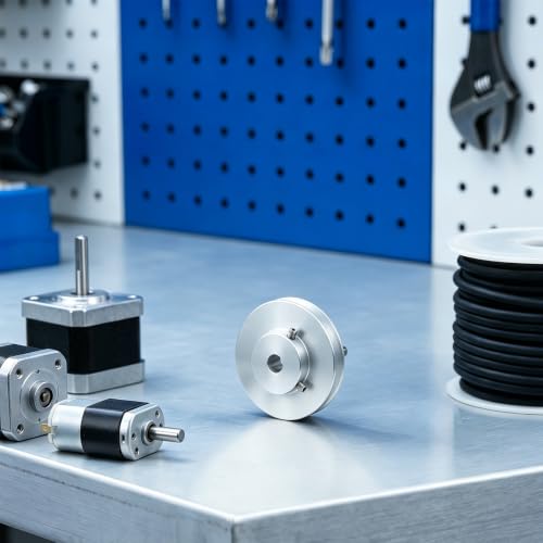 Polea de motor de 8mm de aluminio para proyectos de taladro 7