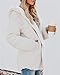 ReachMe Sherpa Jacket Women Oversized Fuzzy Fleece Jackets Winter Coats with Pockets Open Front Hooded Fluffy Cardigans(Cream,S)