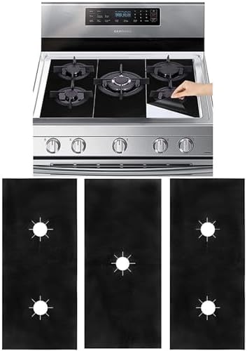 Universal Heat-Resistant Gas Stove Burner Covers - 5 Pack - Image 2