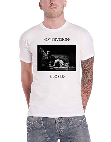 T Shirt Joy Division Closer blanc en coton pour homme en taille L