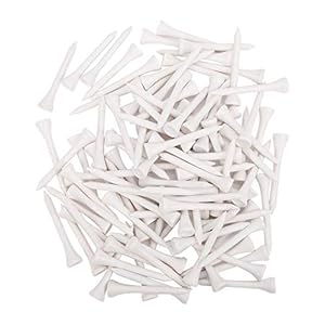 100Pcs Wood Golf Tees Golf Ball Tees 54mm for Training Pract