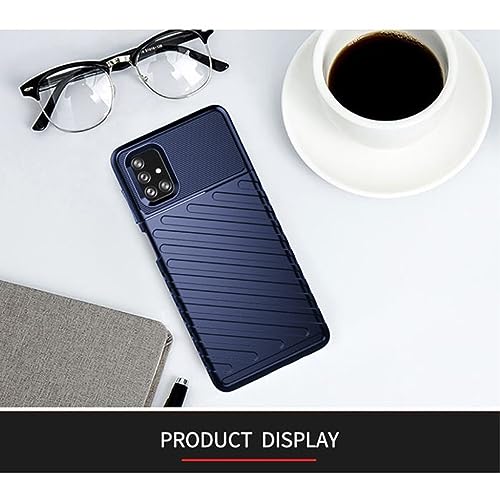 Image of Shockproof Back Cover Case for Samsung Galaxy M51 4G | 360 Degree Protection | Protective Design | Anti-Scratch Tough Slim TPU Case for Samsung Galaxy M51 4G (Blue)