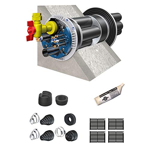 Preisvergleich Produktbild Doyma Bauherrenpaket Mehrsparte Quadro-Secura Hauseinführung für Gebäude mit Keller