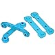 VGEBY Verstärkter Schwenkarm, Verstärkte Schwinge Fixed Set Metall RC Auto Modell Ersetzen Set Schwinge Zubehör für 144001 1/14 Ersatzteile(Blau)