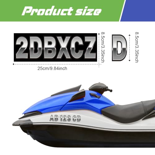 Image of MotiMind 30 Pcs Boat Registration Waterproof Marine,Metal,Silver