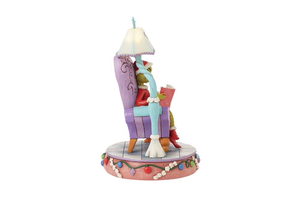 The Grinch by Jim Shore Grinch In A Large Chair Light Up Figurine