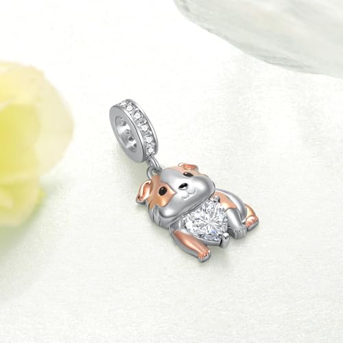 Guinea Pig Gifts 925 Sterling Silver Guinea Pig Charm Cute Animal Jewelry Gifts for Women3
