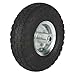 Ironton 10in. Knobby Pneumatic Tire, 4.10/3.50-4, 1 Bolt Hole, Model# XL10KNOPNEU