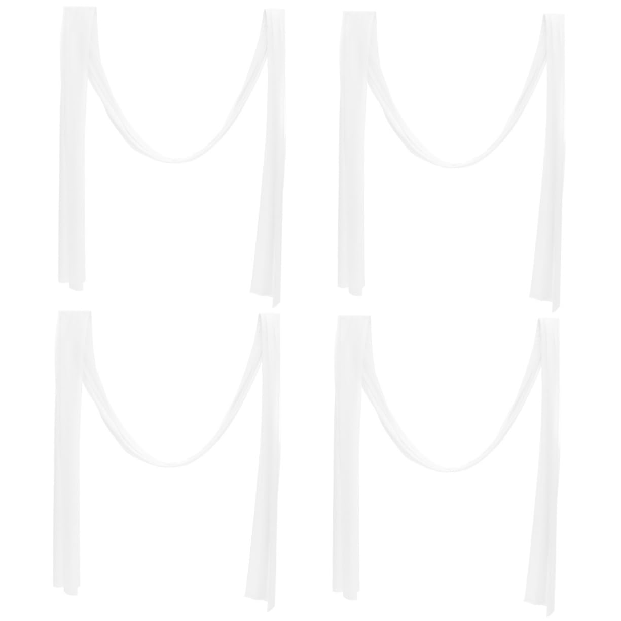 Voile de fond decoration plafond et arches de mariage IMIKEYA en lot de 4 pieces