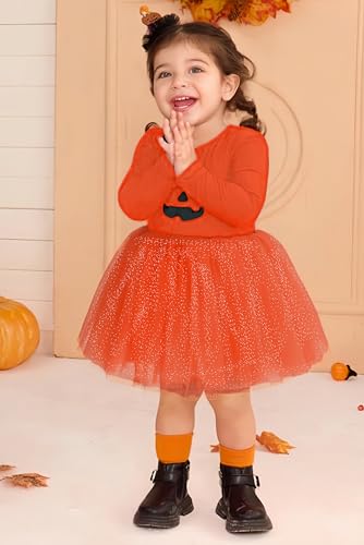 Image of Arshiner Toddler Girl Clothes Long Sleeve Pullover Sweatshirt and Tutu Skirt 2 Piece Outfits Kids Clothing Set Party Dress