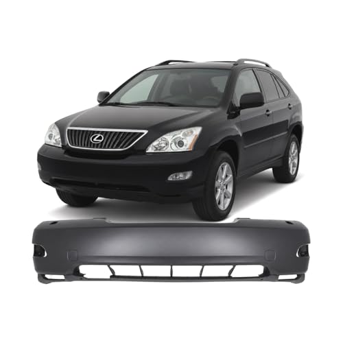 Image of FitParts Compatible with Lexus RX330 /350 2007-2009 Front Bumper Cover W /Washer Holes & Radar Cruise, Japan Built. Primed, New 5211948914 LX1000168