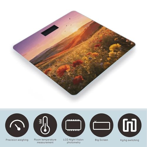 Báscula digital para baño con pantalla LCD de 400 lb/180kg miniatura 3