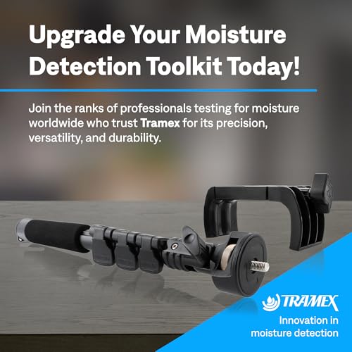 Image of Tramex Extension Handle & Clamp for the 5-Series Moisture Encounters | Use with Our MEX5, ME5, CMEX5, CME5 & Skipper 5 Wood, Drywall, Concrete & Marine Meters Only | Adjustable Tool for Measurement