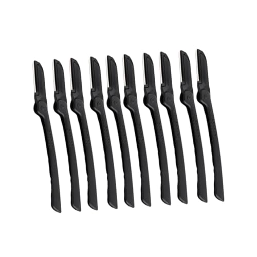 Outanaya 10Pcs Portable Eyebrow Razor Folding Eyebrow Trimmer Makeup Tool Kit for Easy Eyebrow Shaping Eyebrow Shaver for Home and Travel