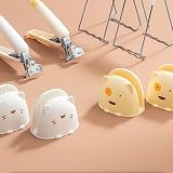YWBL-WH Mini da Forno in Silicone, Design Simpatico Cartone Animato Resistente Al Calore, Perfetti per Cucinare e Cuocere Al Forno, Dimensioni 4,06 X 3,15 Pollici (WHITE)