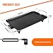 Electric Table Top Grill Portable Barbecue Grill Non Stick Teppanyaki Grill Tray Large Size 48 x 27 cm BBQ Smokeless Hot Plate for Party Camping Festival Cooking