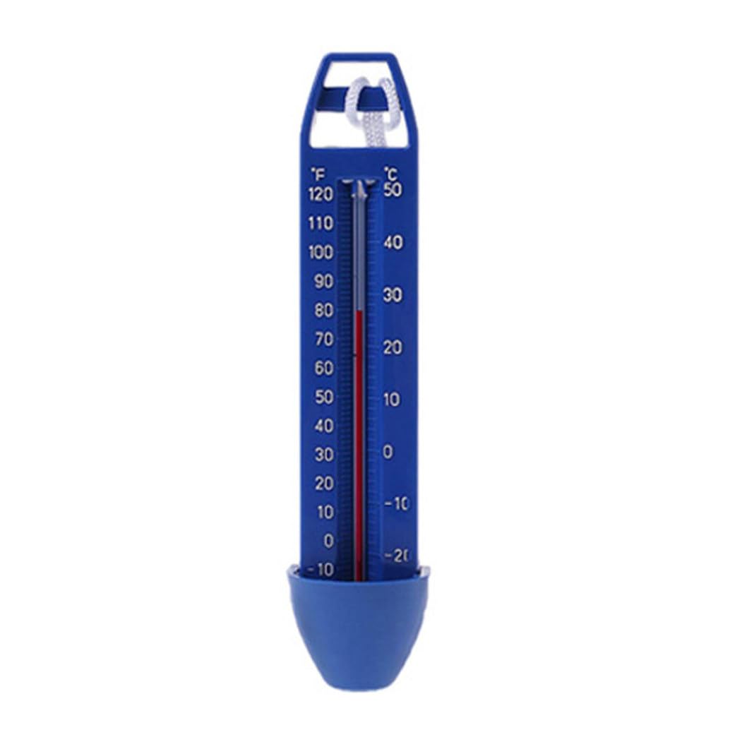 Water Thermometer Swimming Pool Thermometer Water Temperature Thermometer Ice Bath Thermometer with String Shatter Resistant for Outdoor Indoor Large